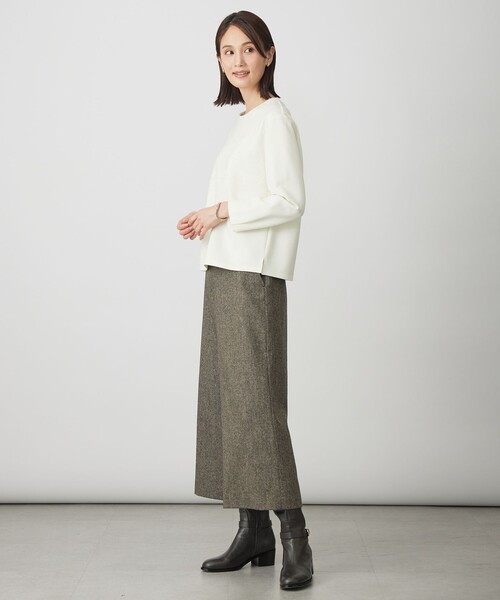 J.PRESS(ジェイプレス)の「アモーレポンチ レース カットソー(Tシャツ/カットソー・レディース・ライトグレー系/ライトグリーン系/アイボリー系/グレー系・LARGE/MEDIUM)」の6枚目の写真