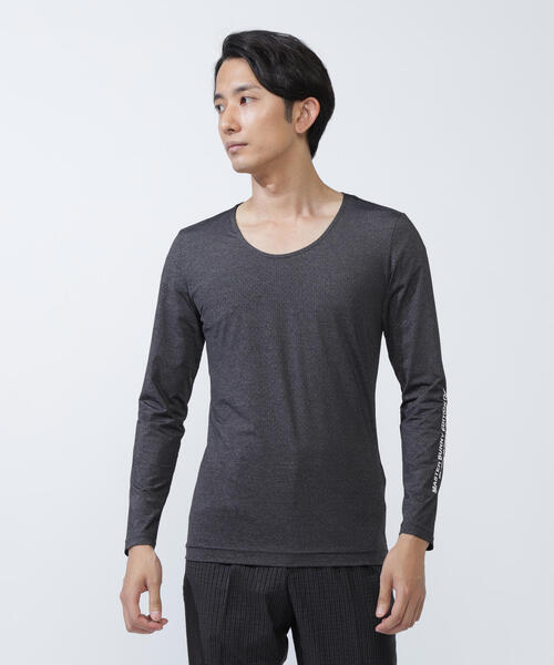 MASTER BUNNY EDITION】ボックスナイロンベア天竺長袖Uネックカットソー