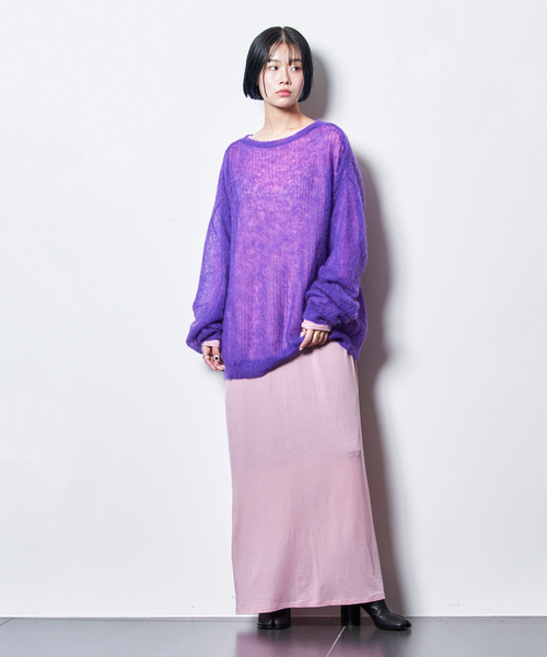 CITYSHOP（シティーショップ）の「AZE PULLOVER：ニット（ニット/セーター・レディース・サックスブルー/ネイビー/パープル・FREE）」の9枚目の写真