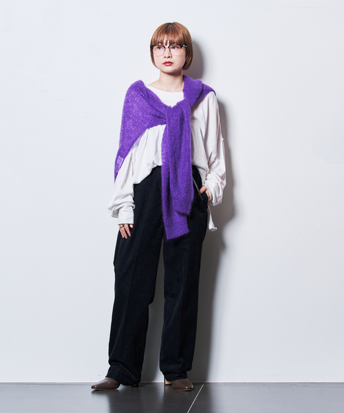 CITYSHOP（シティーショップ）の「AZE PULLOVER：ニット（ニット/セーター・レディース・サックスブルー/ネイビー/パープル・FREE）」の10枚目の写真