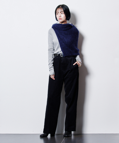 CITYSHOP（シティーショップ）の「AZE PULLOVER：ニット（ニット/セーター・レディース・サックスブルー/ネイビー/パープル・FREE）」の11枚目の写真