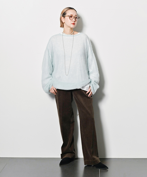 CITYSHOP（シティーショップ）の「AZE PULLOVER：ニット（ニット/セーター・レディース・サックスブルー/ネイビー/パープル・FREE）」の17枚目の写真