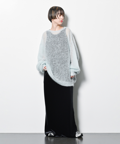 CITYSHOP（シティーショップ）の「AZE PULLOVER：ニット（ニット/セーター・レディース・サックスブルー/ネイビー/パープル・FREE）」の18枚目の写真