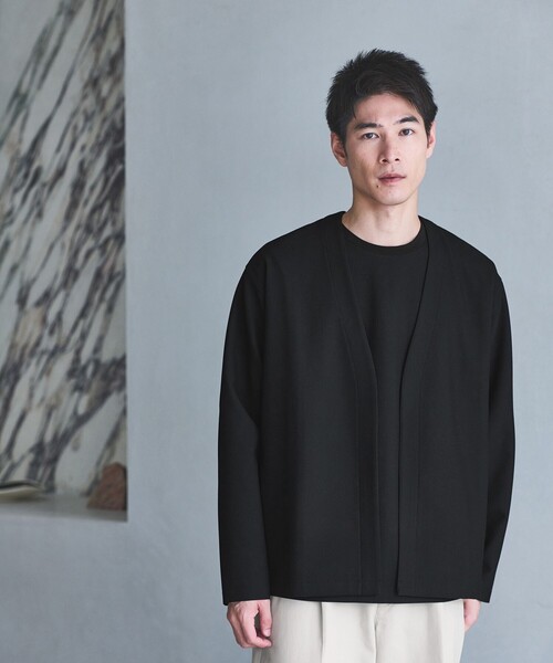 green label relaxing（グリーンレーベルリラクシング）の「KIVANC イージーカーディガン（カーディガン/ボレロ・メンズ・ダークブラウン/ベージュ/ブラック・XL/M/L/S）」の2枚目の写真