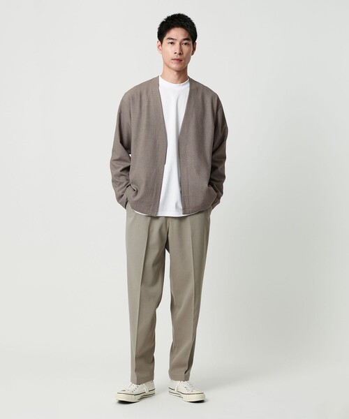 green label relaxing（グリーンレーベルリラクシング）の「KIVANC イージーカーディガン（カーディガン/ボレロ・メンズ・ダークブラウン/ベージュ/ブラック・XL/M/L/S）」の5枚目の写真