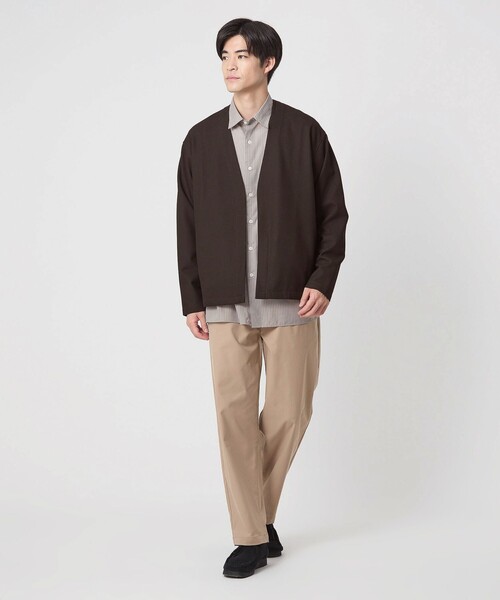 green label relaxing（グリーンレーベルリラクシング）の「KIVANC イージーカーディガン（カーディガン/ボレロ・メンズ・ダークブラウン/ベージュ/ブラック・XL/M/L/S）」の8枚目の写真