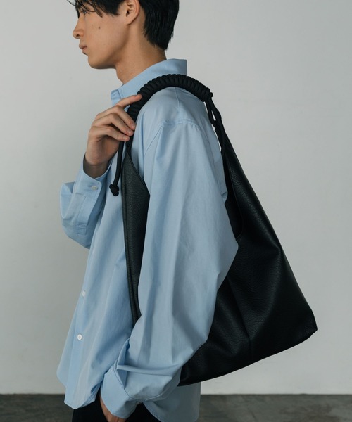 バッグ Synthetic Leather Rope Handle Bag LURAKU】 Synthetic Leather Rope Handle Bag / シンセティック
