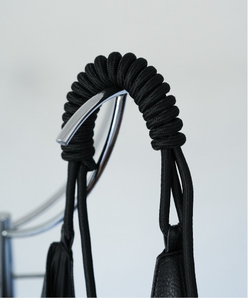 LURAKU】 Synthetic Leather Rope Handle Bag / シンセティック