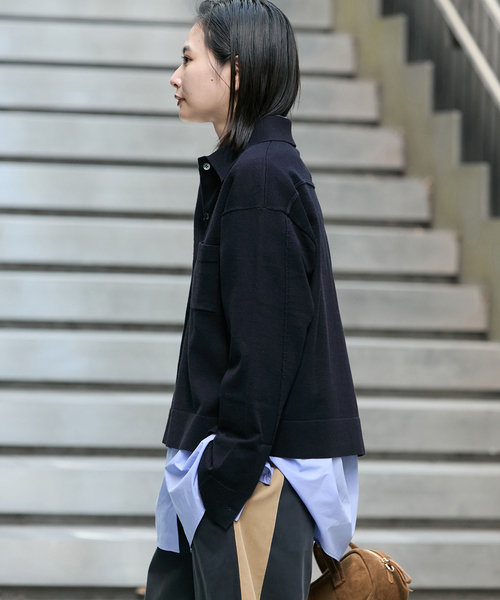 ウォッシャブル ニットシャツ（カーディガン/ボレロ）｜JOURNAL