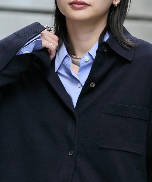 ウォッシャブル ニットシャツ（カーディガン/ボレロ）｜JOURNAL