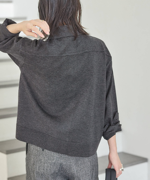 ウォッシャブル ニットシャツ（カーディガン/ボレロ）｜JOURNAL