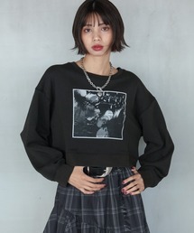 PAGEBOY | フラワーフォトショートスウェット(スウェット)