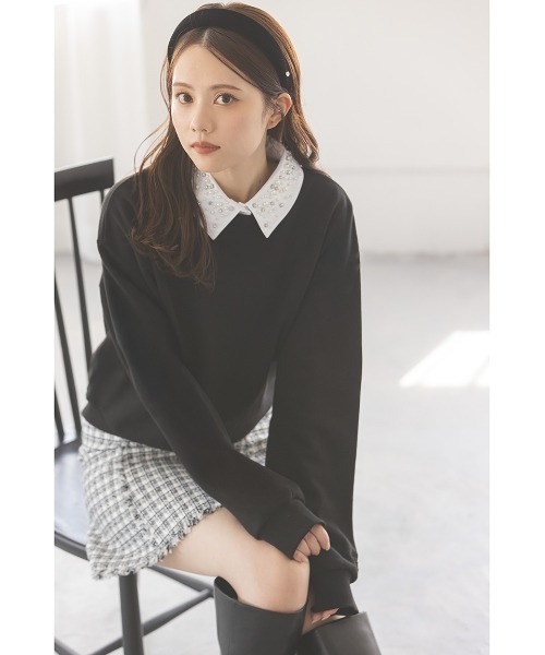 SNIDEL(スナイデル)の「ツイードミニスカート(スカート・レディース・アイボリー/ブルー/ブラック・1/0)」の8枚目の写真