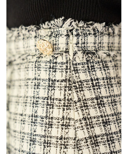 SNIDEL(スナイデル)の「ツイードミニスカート(スカート・レディース・アイボリー/ブルー/ブラック・1/0)」の12枚目の写真