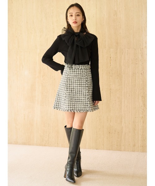 SNIDEL(スナイデル)の「ツイードミニスカート(スカート・レディース・アイボリー/ブルー/ブラック・1/0)」の16枚目の写真