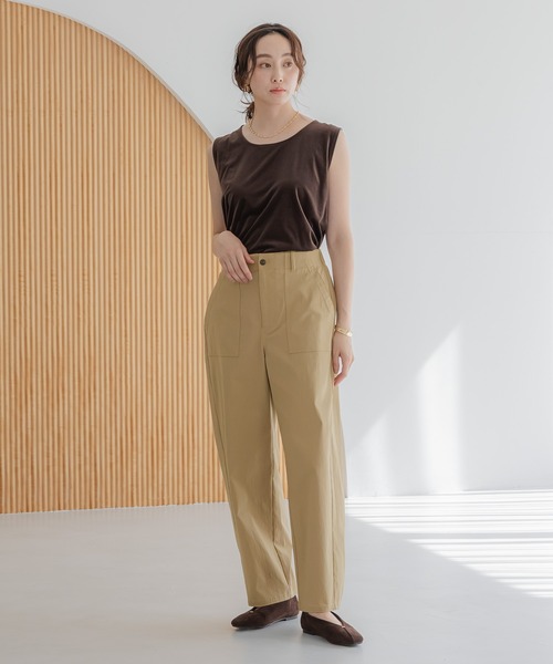 Elura（エルーラ）の「ストレッチカーゴパンツ/591850（カーゴパンツ・レディース・ネイビー/ベージュ・LARGE/MEDIUM）」の7枚目の写真