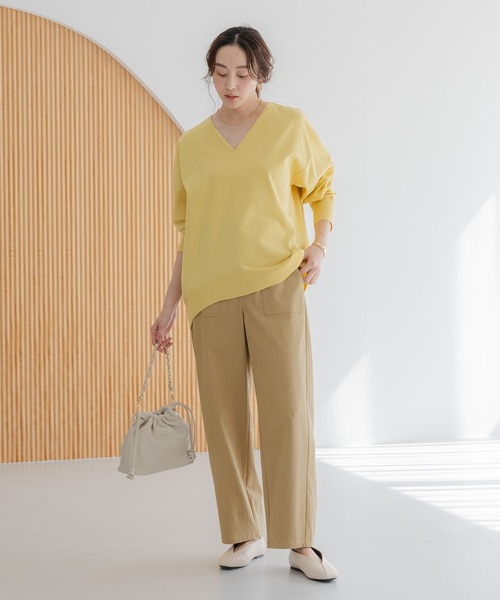 Elura（エルーラ）の「ストレッチカーゴパンツ/591850（カーゴパンツ・レディース・ネイビー/ベージュ・LARGE/MEDIUM）」の9枚目の写真