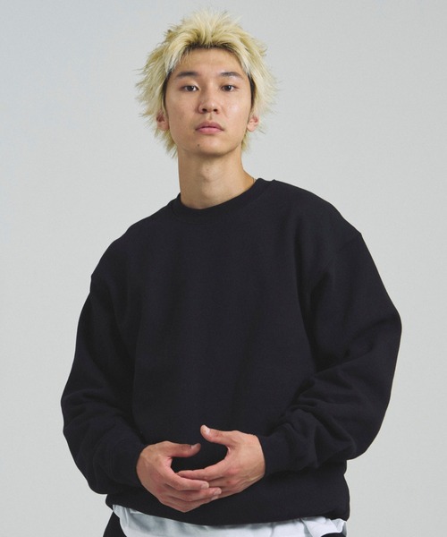 PRO CLUB (プロクラブ)の「Pro Club Heavyweight Crew Neck Fleece Pullover Sweater(スウェット・メンズ・ブラック/グレー・M/L/XL)」の2枚目の写真