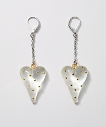 Heart Tattoo(n[g^gD[)gold studs clear HeartyThe Black Catz(`[)