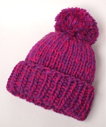 【CA4LA】アンゴラニット　淡いピンク HAND KNITTED TUBE WATCH(ONESIZE PINK): ニットキャップ｜帽子