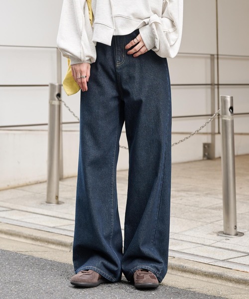 T. japan ハイウエストデニム 36 ツイストシームデニムパンツ レディース 送料無料/メール便不可 – coca