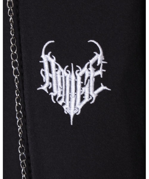 Amilige（アミリージュ）の「チェーン付きバイカラーリボンシャツ（シャツ/ブラウス・レディース・ブラック/ホワイト・FREE）」の11枚目の写真