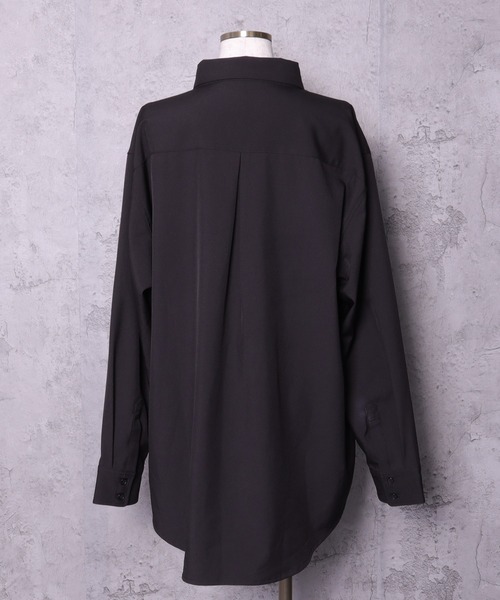 チェーン付きバイカラーリボンシャツ（シャツ/ブラウス）｜Amilige