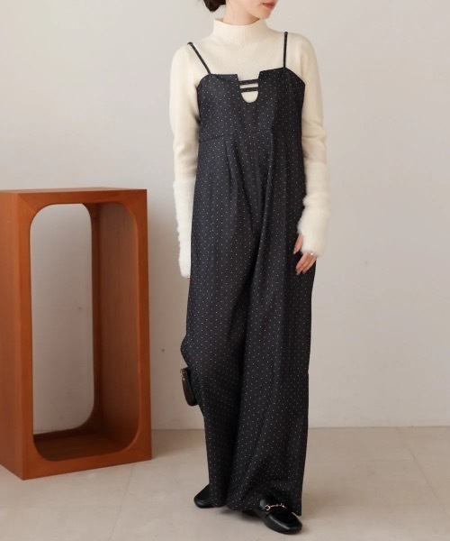 Bab(バブ)の「【S・Mサイズ展開】ビスチェ風オールインワン(つなぎ/オールインワン・レディース・A/グレー・SMALL)」の1枚目の写真