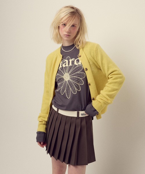 Mardi Mercredi（マルディメクルディ）の「TSHIRT LONG SLEEVE FLOWERMARDI / Tシャツ ロングスリーブ フラワーマルディ（Tシャツ/カットソー・レディース・ブラウン/ネイビー/チャコール/クリーム/チャコールグレー/ブラウン系その他・FREE）」の20枚目の写真