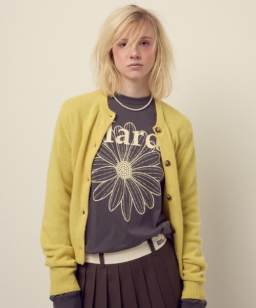 Mardi Mercredi（マルディメクルディ）の「TSHIRT LONG SLEEVE FLOWERMARDI / Tシャツ ロングスリーブ フラワーマルディ（Tシャツ/カットソー・レディース・ブラウン/ネイビー/チャコール/クリーム/チャコールグレー/ブラウン系その他・FREE）」の21枚目の写真