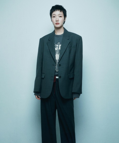 Mardi Mercredi（マルディメクルディ）の「TSHIRT LONG SLEEVE FLOWERMARDI / Tシャツ ロングスリーブ フラワーマルディ（Tシャツ/カットソー・レディース・ブラウン/ネイビー/チャコール/クリーム/チャコールグレー/ブラウン系その他・FREE）」の12枚目の写真