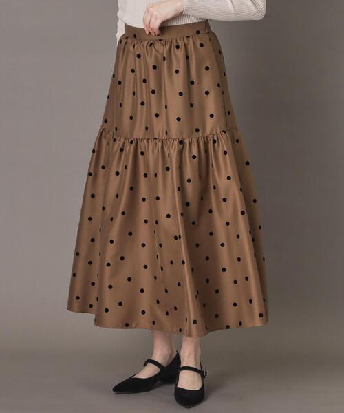 DRESSTERIOR（ドレステリア）の「【CLASSY.12月号掲載】フロッキードットスカート（スカート・レディース・ブラック系/キャメル・36/34/40/38）」の18枚目の写真