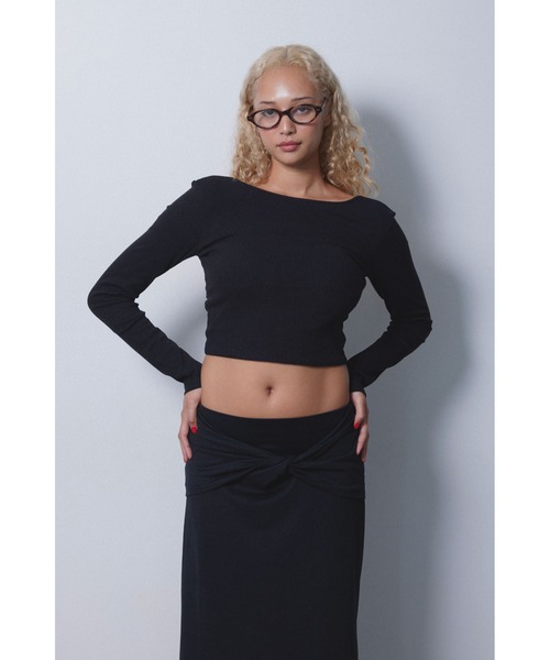 ALEXIA STAM バックアジャスター長袖トップス ALEXIA STAM バックアジャスター長袖トップス