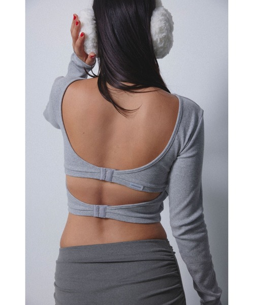 ALEXIA STAM バックアジャスター長袖トップス ALEXIA STAM（アリシアスタン）の「Wellness Rib Back Adjuster