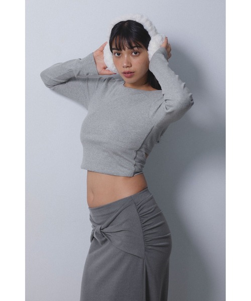 ALEXIA STAM バックアジャスター長袖トップス ALEXIA STAM バックアジャスター長袖トップス