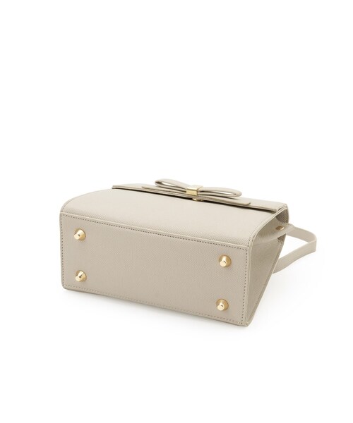 couture brooch（クチュールブローチ）の「リボンデザイン2WAYバッグ（ハンドバッグ・レディース・ブラック/ナチュラル・00）」の6枚目の写真