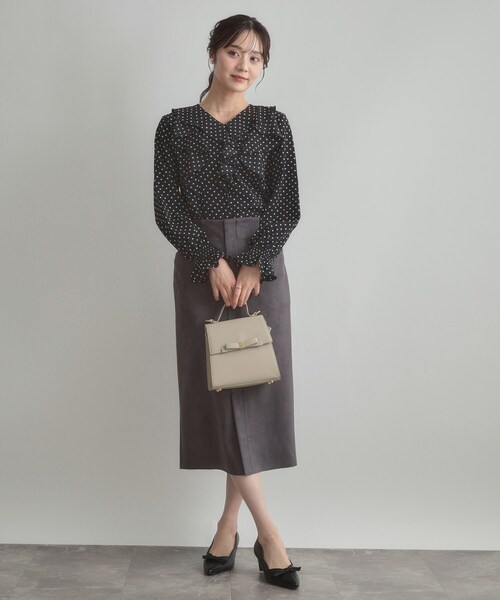 couture brooch（クチュールブローチ）の「リボンデザイン2WAYバッグ（ハンドバッグ・レディース・ブラック/ナチュラル・00）」の11枚目の写真