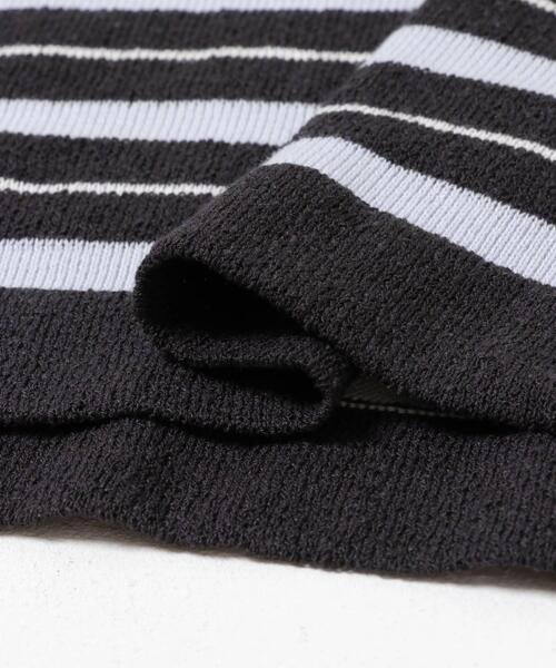 URBAN RESEARCH(アーバンリサーチ)の「マルチボーダークルーネックニット(ニット/セーター・レディース・チャコールグレー/カーキ・FREE)」の19枚目の写真