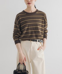 URBAN RESEARCH | マルチボーダークルーネックニット(ニット/セーター)
