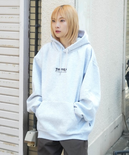 THRASHER(スラッシャー)の「【THRASHER /スラッシャー】ヘビーウェイト ワンポイントフーディ 裏起毛 マグロゴ(パーカー・メンズ・ブラック/グレー/ブラウン・X-LARGE/LARGE/MEDIUM)」の11枚目の写真