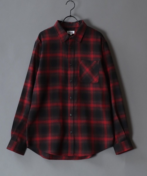 SITRY（シトリー）の「Flannel Check Shirt/チェックシャツ ネルチェックシャツ ネルシャツ（シャツ/ブラウス・メンズ・ブラック/ブラック系その他/ネイビー/レッド/ホワイト/ブラウン・M/L/LL）」の6枚目の写真