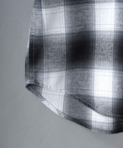 SITRY（シトリー）の「Flannel Check Shirt/チェックシャツ ネルチェックシャツ ネルシャツ（シャツ/ブラウス・メンズ・ブラック/ブラック系その他/ネイビー/レッド/ホワイト/ブラウン・M/L/LL）」の8枚目の写真