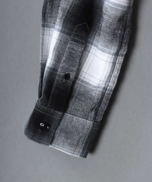SITRY（シトリー）の「Flannel Check Shirt/チェックシャツ ネルチェックシャツ ネルシャツ（シャツ/ブラウス・メンズ・ブラック/ブラック系その他/ネイビー/レッド/ホワイト/ブラウン・M/L/LL）」の9枚目の写真