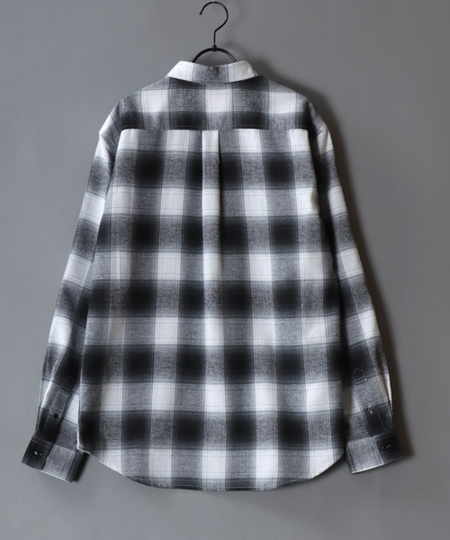 SITRY（シトリー）の「Flannel Check Shirt/チェックシャツ ネルチェックシャツ ネルシャツ（シャツ/ブラウス・メンズ・ブラック/ブラック系その他/ネイビー/レッド/ホワイト/ブラウン・M/L/LL）」の20枚目の写真