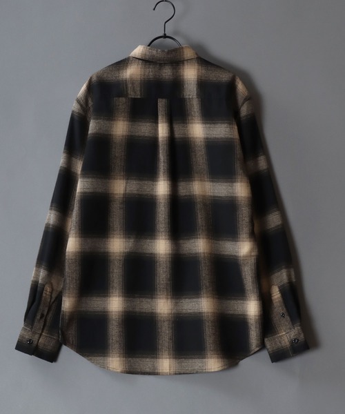 SITRY（シトリー）の「Flannel Check Shirt/チェックシャツ ネルチェックシャツ ネルシャツ（シャツ/ブラウス・メンズ・ブラック/ブラック系その他/ネイビー/レッド/ホワイト/ブラウン・M/L/LL）」の19枚目の写真