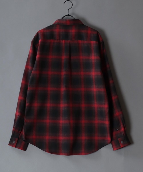 SITRY（シトリー）の「Flannel Check Shirt/チェックシャツ ネルチェックシャツ ネルシャツ（シャツ/ブラウス・メンズ・ブラック/ブラック系その他/ネイビー/レッド/ホワイト/ブラウン・M/L/LL）」の18枚目の写真