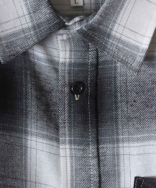 SITRY（シトリー）の「Flannel Check Shirt/チェックシャツ ネルチェックシャツ ネルシャツ（シャツ/ブラウス・メンズ・ブラック/ブラック系その他/ネイビー/レッド/ホワイト/ブラウン・M/L/LL）」の12枚目の写真