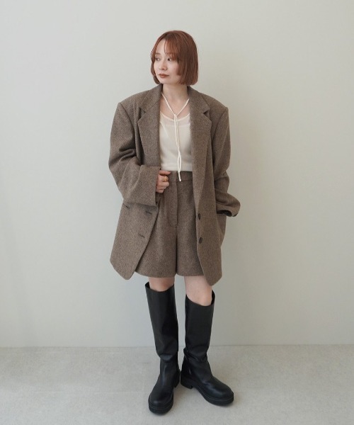 Herringbone Short Pants（その他パンツ）｜anuke（アンヌーク）の