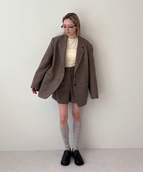 [お値下げ不可] anuke Herringbone Short Pants ànuke online store（アンヌーク） / Herringbone Short