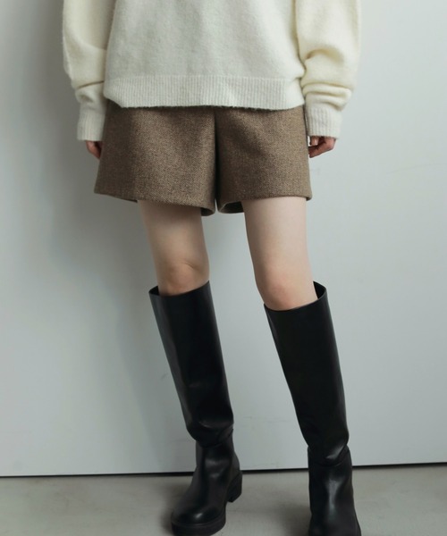anuke(アンヌーク)の「Herringbone Short Pants(その他パンツ・レディース・ベージュ/ブラウン・36inch/38inch)」の10枚目の写真